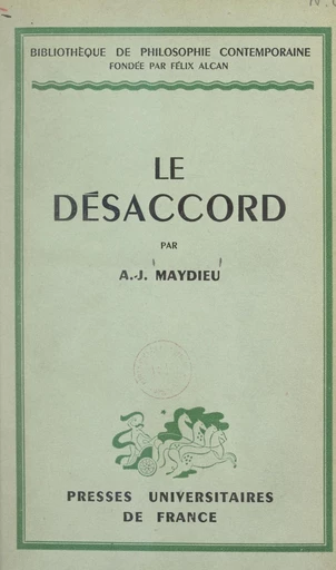 Le désaccord - Augustin-Jean Maydieu - FeniXX réédition numérique