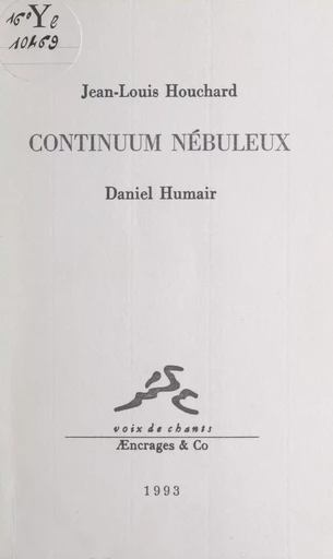 Continuum nébuleux - Jean-Louis Houchard - FeniXX réédition numérique