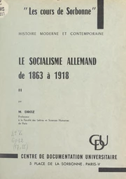 Le socialisme Allemand de 1863 à 1918 (2)