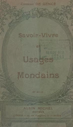 Savoir-vivre et nouveaux usages mondains