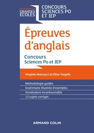 Epreuves d'anglais - Concours  Sciences Po et IEP