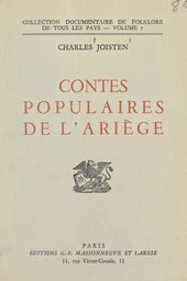 Contes populaires de l'Ariège