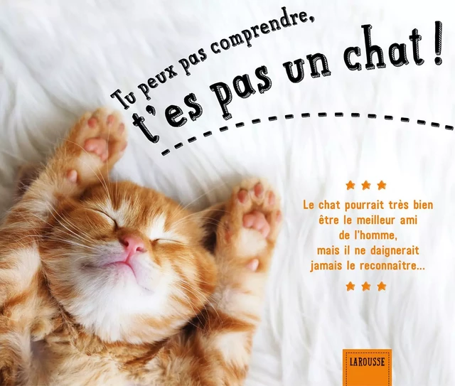 Tu peux pas comprendre, t'es pas un chat ! - Alice Zabée - Larousse