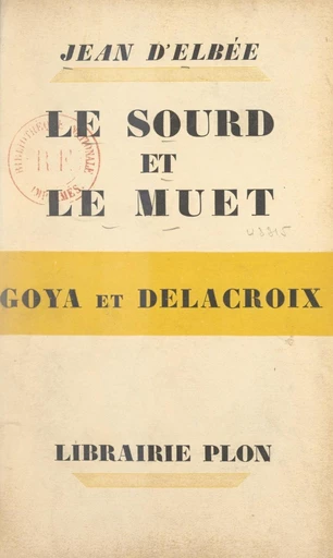 Le sourd et le muet - Jean d'Elbée - FeniXX réédition numérique