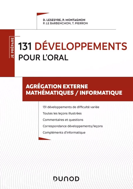 200 développements pour les oraux - Agrégation externe mathématiques - Pierre Montagnon - Dunod