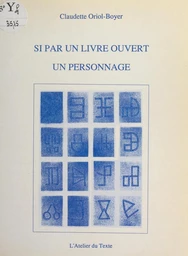 Si par un livre ouvert un personnage