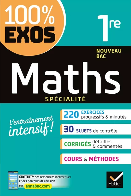 Maths 1re générale (spécialité) - Sophie Barache, Fabrice Barache, Sophie Bauer, Raphaël Bauer - Hatier