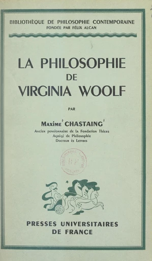 La philosophie de Virginia Woolf - Maxime Chastaing - FeniXX réédition numérique