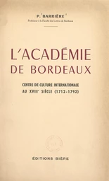 L'académie de Bordeaux