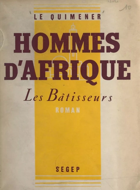 Hommes d'Afrique -  Le Quimener - FeniXX réédition numérique