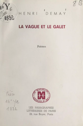 La vague et le galet - Henri Demay - FeniXX réédition numérique