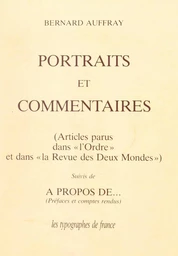 Portraits et commentaires