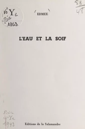 L'eau et la soif