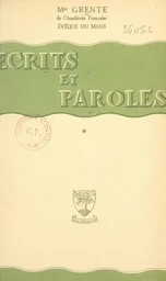 Écrits et paroles