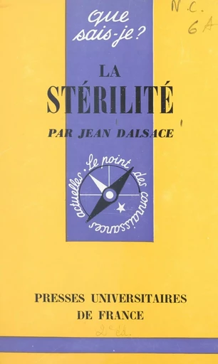 La stérilité - Jean Dalsace - FeniXX réédition numérique