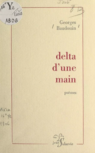 Delta d'une main - Georges Baudouin - FeniXX réédition numérique