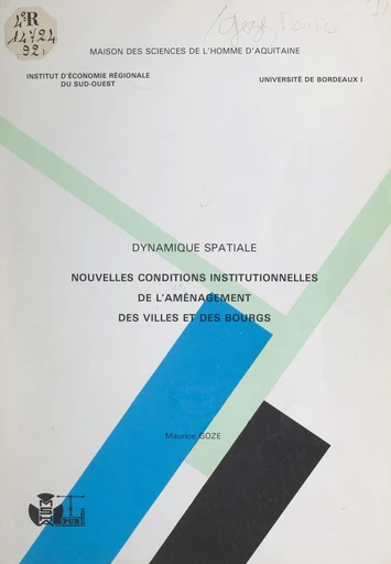 Dynamique spatiale - Maurice Goze - FeniXX réédition numérique