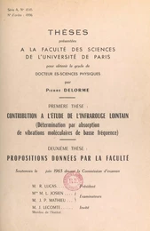 Contribution à l'étude de l'infrarouge lointain (détermination par absorption de vibrations moléculaires de basse fréquence)