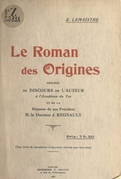 Le roman des origines