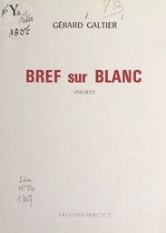 Bref sur blanc