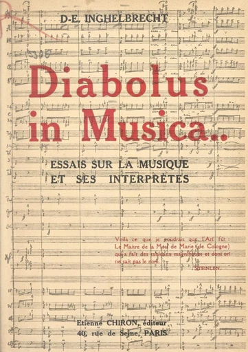 Diabolus in musica - Désiré Émile Inghelbrecht - FeniXX réédition numérique