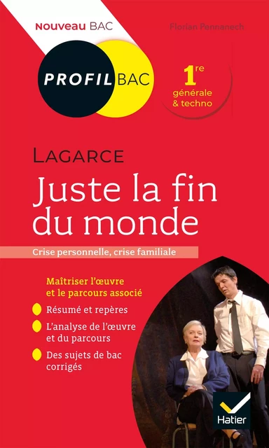 Profil - Lagarce, Juste la fin du monde - Florian Pennanech - Hatier