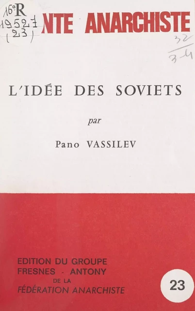 L'idée des soviets - Pano Vassilev - FeniXX réédition numérique