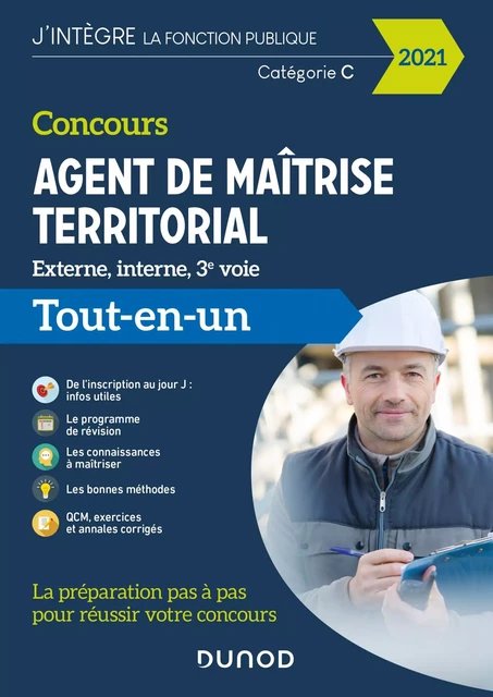 Concours Agent de maîtrise territorial 2021 - Pierre Siroteau, Francis Pian - Dunod