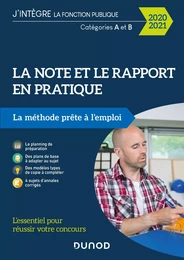 La note et le rapport en pratique - 2020-2021