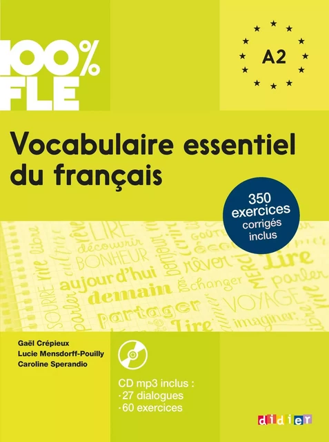 100% FLE - Vocabulaire essentiel du français A2 - Ebook - Gaël Crépieux - Didier