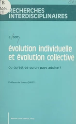 Évolution individuelle et évolution collective