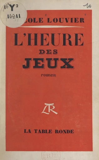 L'heure des jeux - Nicole Louvier - FeniXX réédition numérique