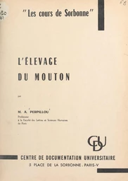 L'élevage du mouton