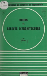 Cours de relevés d'architecture