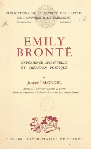 Émily Brontë - Jacques Blondel - FeniXX réédition numérique