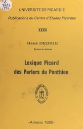 Lexique picard des parlers du Ponthieu