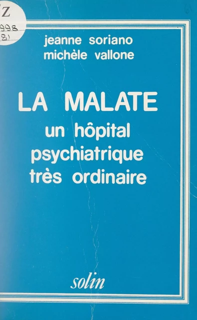 La Malate - Jeanne Soriano, Michèle Vallone - FeniXX réédition numérique