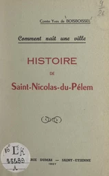 Comment naît une ville, histoire de Saint-Nicolas-du-Pélem