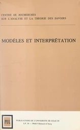 Modèles et interprétation