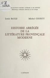 Histoire abrégée de la littérature provençale moderne