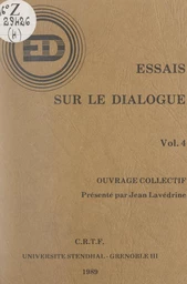 Essais sur le dialogue (4). Rhétorique et narrativité