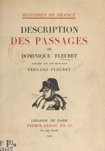 Description des passages de Dominique Fleuret - Dominique Fleuret - FeniXX réédition numérique