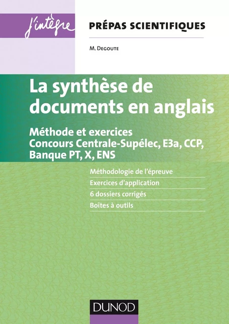 La synthèse de documents en anglais - Mathias Degoute - Dunod