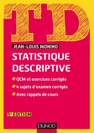 TD de statistique descriptive - 5e éd.