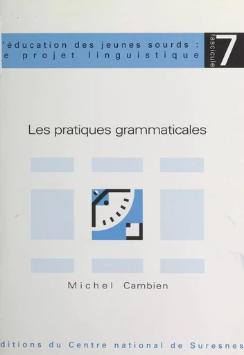 Les pratiques grammaticales - Michel Cambien - FeniXX réédition numérique