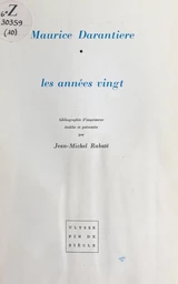 Les années vingt