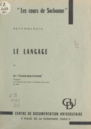 Le langage