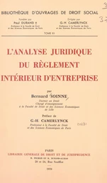 L'analyse juridique du règlement intérieur d'entreprise