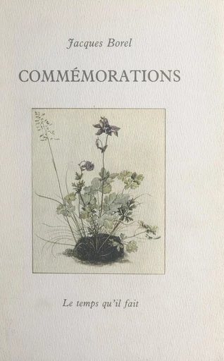 Commémorations - Jacques Borel - FeniXX réédition numérique