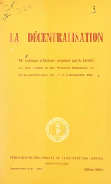 La décentralisation